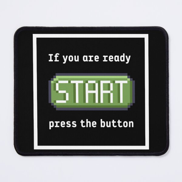 Item preview, Press the start button (frame)  - Retro gaming experience  - Text based design - White text designed and sold by Nemesiscrowd.