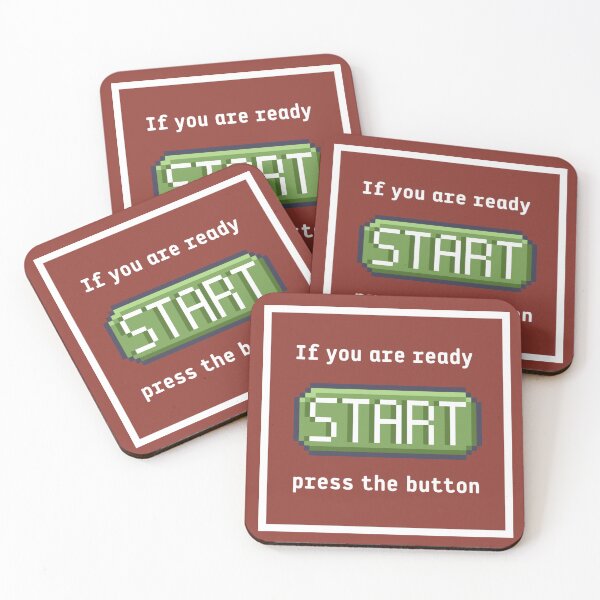 Item preview, Press the start button (frame)  - Retro gaming experience  - Text based design - White text designed and sold by Nemesiscrowd.