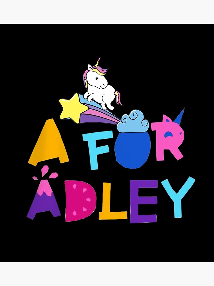 "a for adley , funny for school" Poster for Sale by carlaniki Redbubble