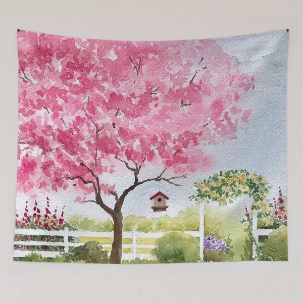 Item preview, Spring Garden Watercolor designed and sold by KimberlyShawArt.