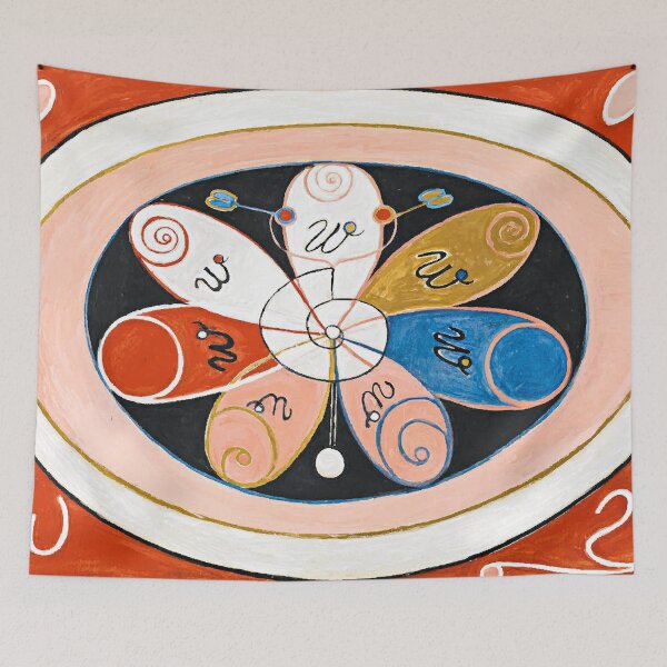 Item preview, Hilma Af Klint Evolution No. 15 Seven-Pointed Star Series Abstract Spiritual Occult Painting designed and sold by AesthetesLegacy.
