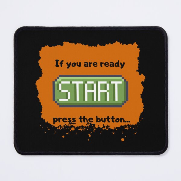 Item preview, Press the start button (BG-B)  - Retro gaming experience  - Text based design - Black text designed and sold by Nemesiscrowd.