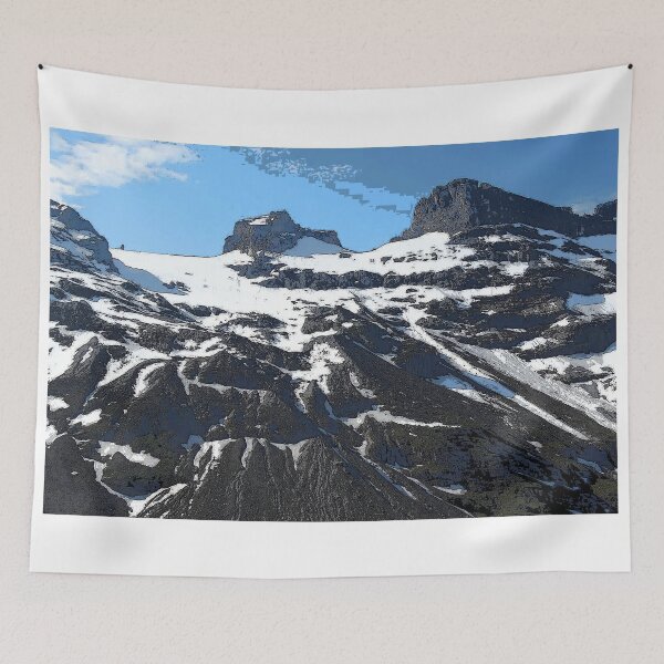 Item preview, Joch Pass Italian Alps Landscape Design Painting  designed and sold by randomtdesigns.