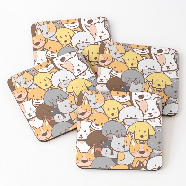 Item preview, Cute Puppies Pattern Print designed and sold by Arte Para Rebaja.