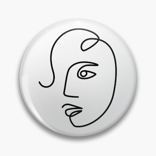 Item preview, Ethnic Woman One Line Art Drawing / white designed and sold by SoccaTamam.