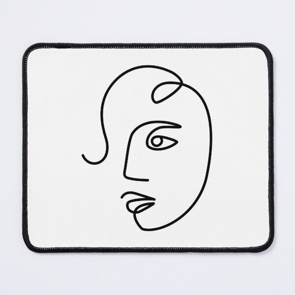 Item preview, Ethnic Woman One Line Art Drawing / white designed and sold by SoccaTamam.