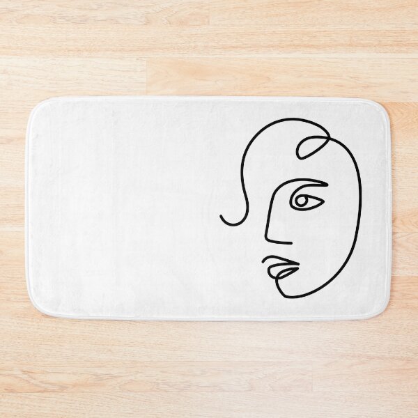 Item preview, Ethnic Woman One Line Art Drawing / white designed and sold by SoccaTamam.