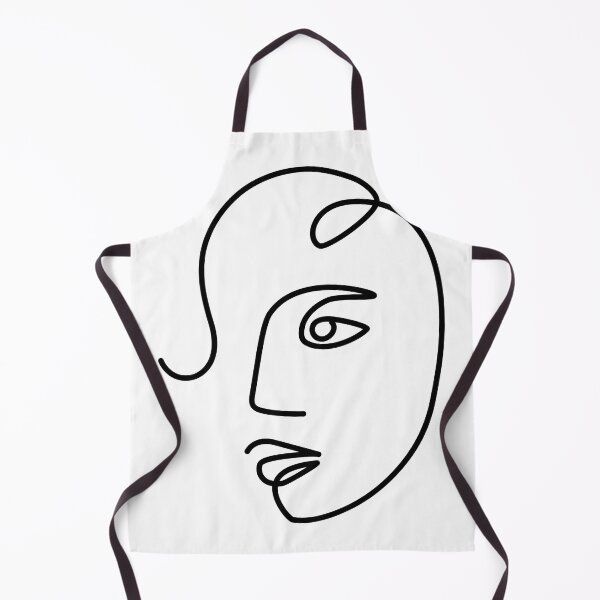 Item preview, Ethnic Woman One Line Art Drawing / white designed and sold by SoccaTamam.