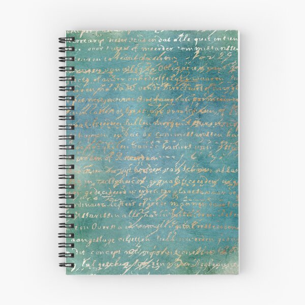 Item preview, Teal with Ecru Script designed and sold by DurinEberhart.