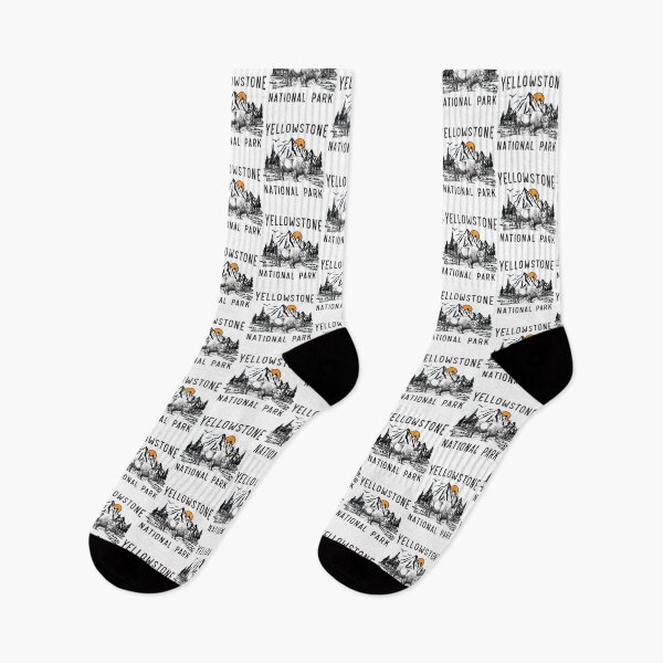 Item preview, Vintage Yellowstone National Park Wyoming Mountains Bison   designed and sold by SoftyPinkyShop.