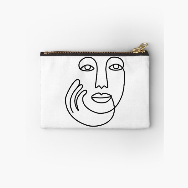 Item preview, Ethnic Woman Face One Line Art Drawing / white designed and sold by SoccaTamam.