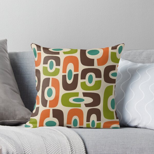 Aperçu de l'œuvre Mid Century Modern Cosmic Abstract Brown Blue Green Orange and Beige créée et vendue par tonymagnerart.