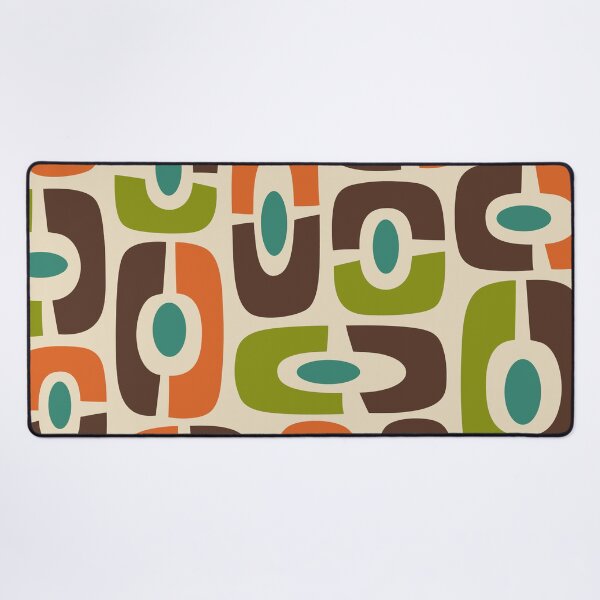 Item preview, Mid Century Modern Cosmic Abstract Brown Blue Green Orange and Beige designed and sold by tonymagnerart.
