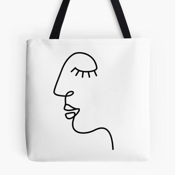 Item preview, Ethnic Woman One Line Art Modern Minimalism / white designed and sold by SoccaTamam.