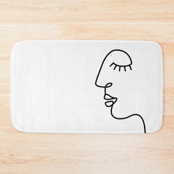 Item preview, Ethnic Woman One Line Art Modern Minimalism / white designed and sold by SoccaTamam.