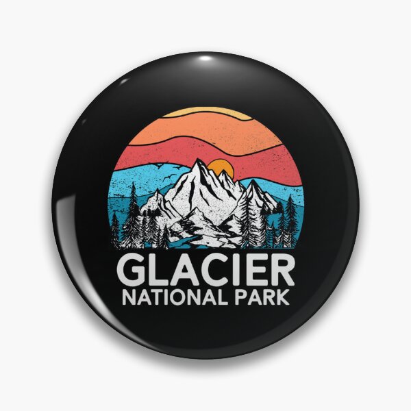 Item preview, Vintage Glacier National Park Retro 80s Montana Mountain   designed and sold by SoftyPinkyShop.