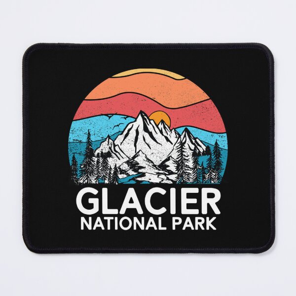 Item preview, Vintage Glacier National Park Retro 80s Montana Mountain designed and sold by SoftyPinkyShop.