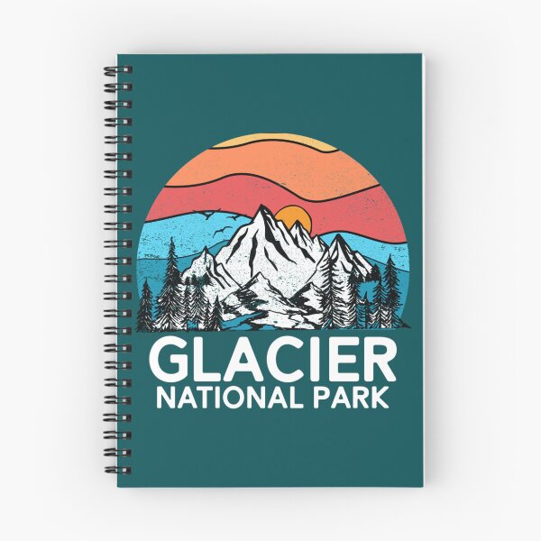 Item preview, Vintage Glacier National Park Retro 80s Montana Mountain   designed and sold by SoftyPinkyShop.