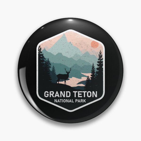 Item preview, Vintage Grand Teton National Park Deer Mountains Souvenir   designed and sold by SoftyPinkyShop.