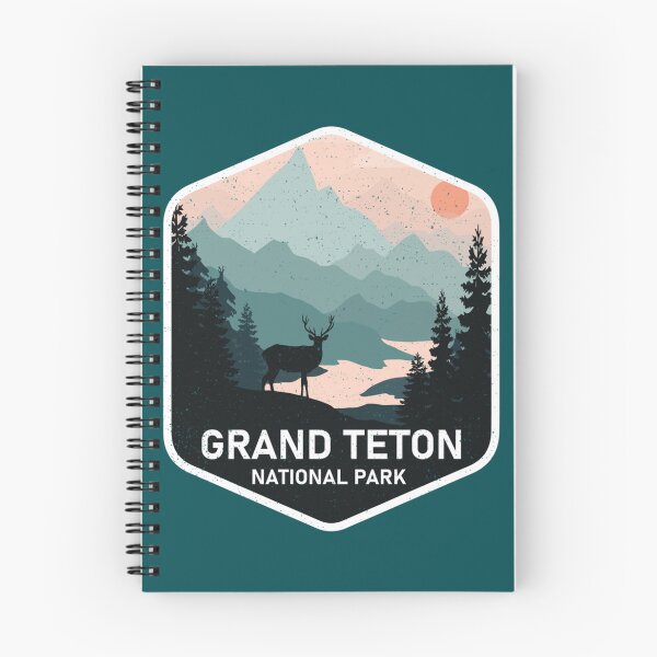 Item preview, Vintage Grand Teton National Park Deer Mountains Souvenir   designed and sold by SoftyPinkyShop.