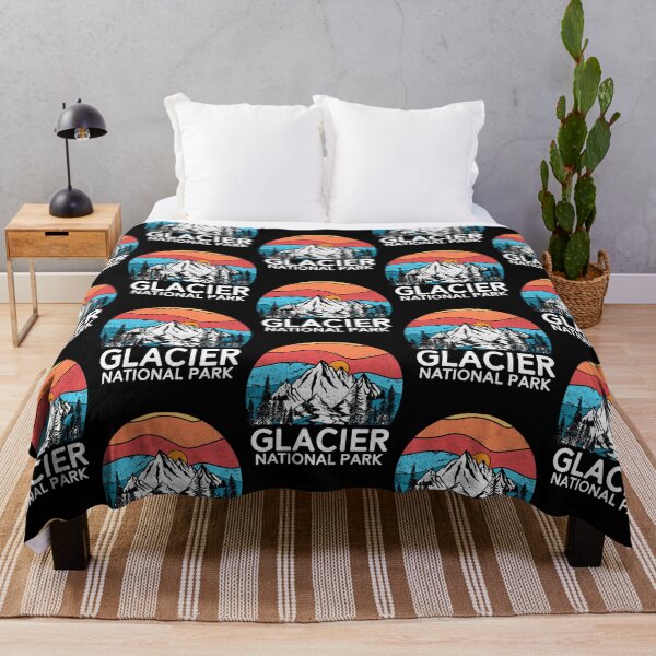 Item preview, Vintage Glacier National Park Retro 80s Montana Mountain   designed and sold by SoftyPinkyShop.