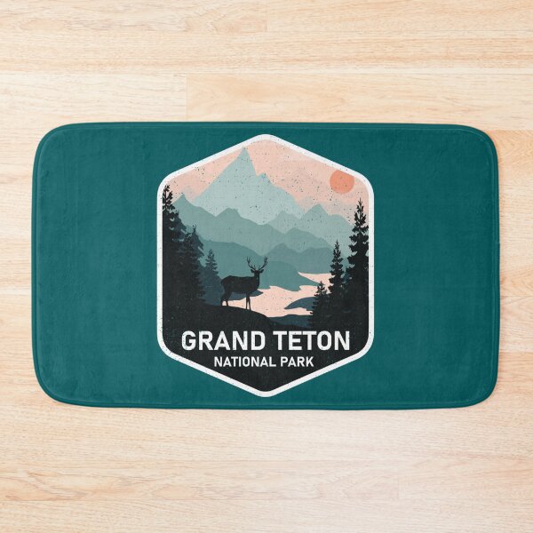 Item preview, Vintage Grand Teton National Park Deer Mountains Souvenir   designed and sold by SoftyPinkyShop.