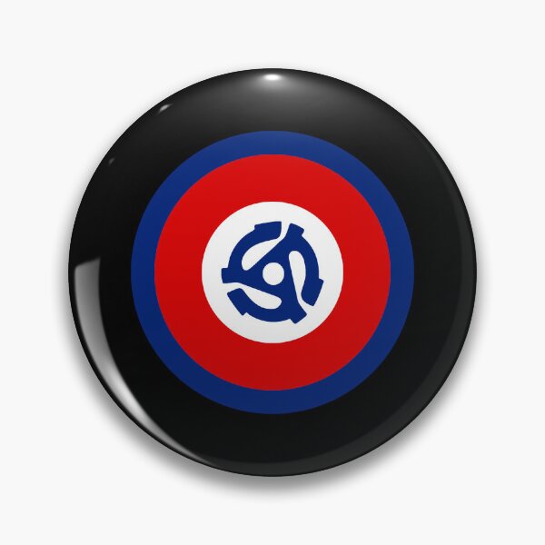 Item preview, 45RPM Record adapter, retro roundel design designed and sold by ModSupporters.