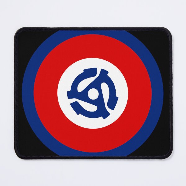 Item preview, 45RPM Record adapter, retro roundel design designed and sold by ModSupporters.