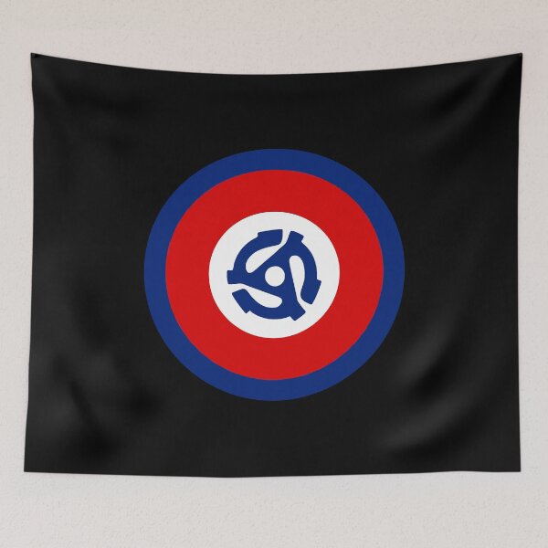 Item preview, 45RPM Record adapter, retro roundel design designed and sold by ModSupporters.