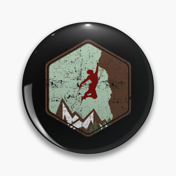 Item preview, Vintage Rock Climbing Badge Logo   designed and sold by SoftyPinkyShop.
