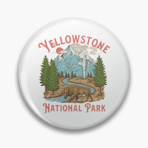 Item preview, Vintage Yellowstone National Park Retro 80s Mountains  Tee Gifts   designed and sold by SoftyPinkyShop.