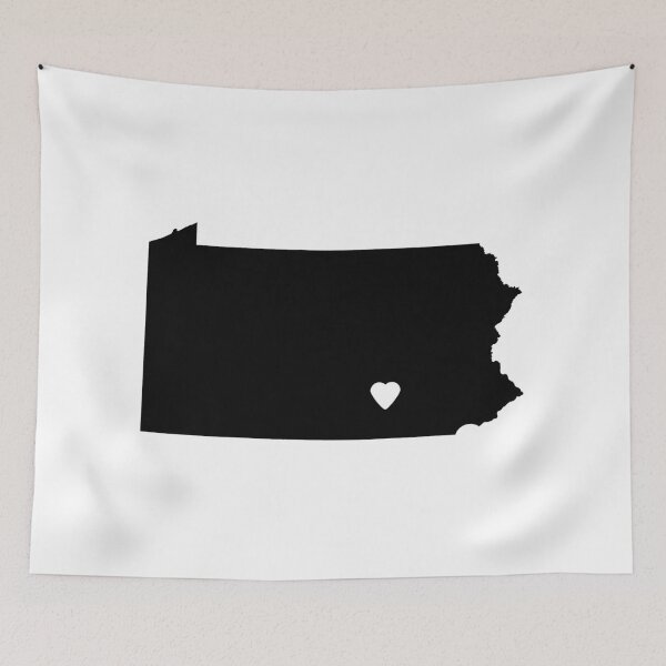 Item preview, Pennsylvania Love in Black designed and sold by Maren Misner.