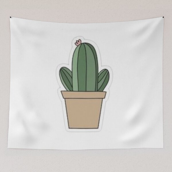 Item preview, Hand painted Watercolor Cactus in Terracotta pot Sticker designed and sold by Stevenobinsun.