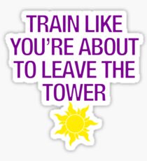 Tangled Tower Work Out Sticker
