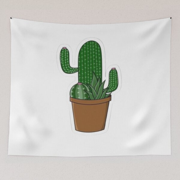 Item preview, Hand painted Watercolor Cactus in Terracotta pot Sticker designed and sold by Stevenobinsun.