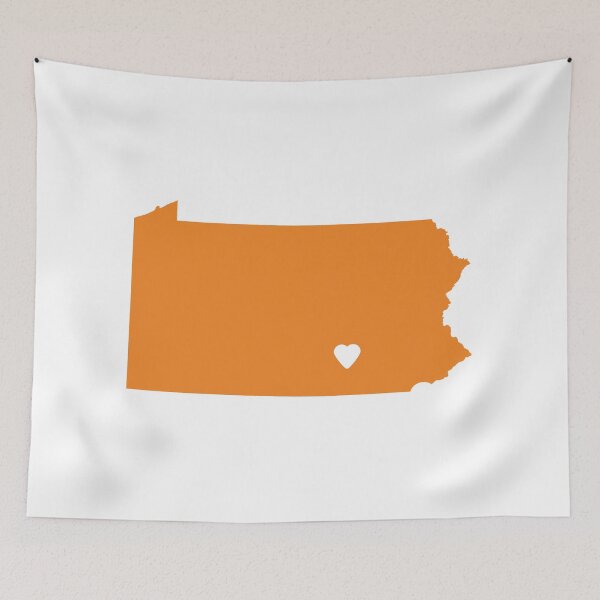 Item preview, Pennsylvania Love in Orange designed and sold by Maren Misner.