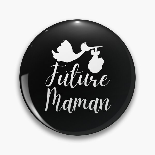 Aperçu de l'œuvre Future maman cigogne noir et blanc créée et vendue par Jenmag.