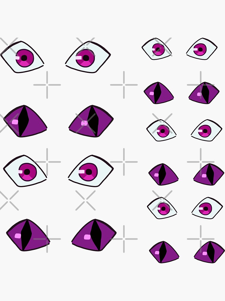 Pegatina «Kipo Eyes Sticker Set Pink Jaguar Mega Mute Kipo y la era