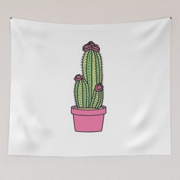 Item preview, Hand painted Watercolor Cactus in Terracotta pot Sticker designed and sold by Stevenobinsun.