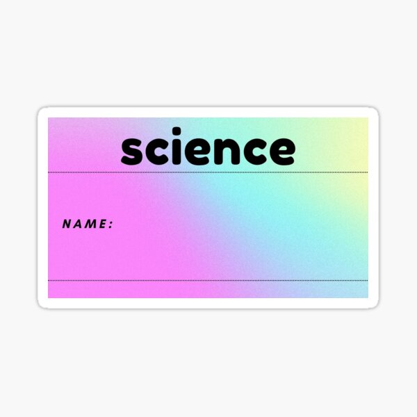 science-name-tag-sticker-for-sale-by-lorena-designs-redbubble