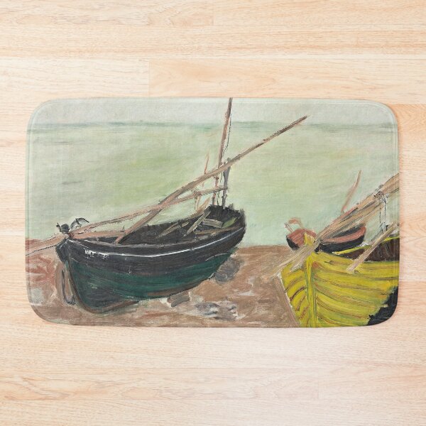 Item preview, Study of boats on the beach of Etretat by Claude Monet designed and sold by Vintage Wall Art.