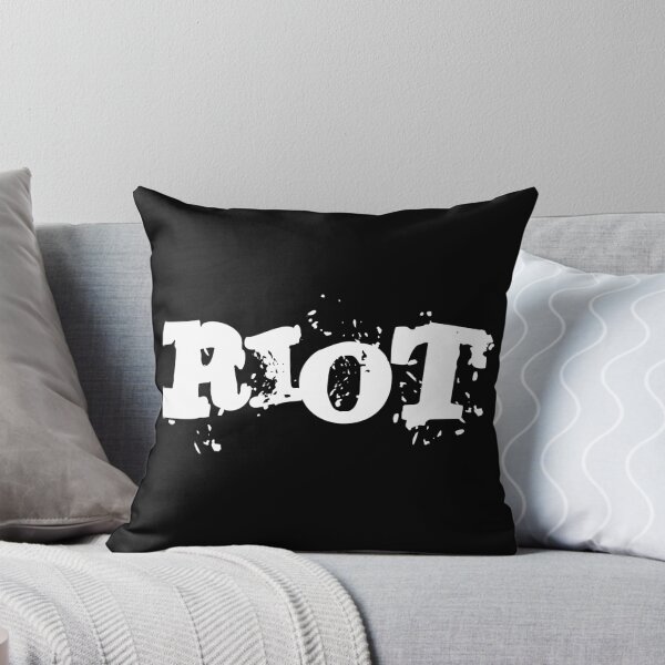 Item preview, RIOT Shirt - Typographic T-Shirt with white RIOT Slogan only designed and sold by iNukeDesign.