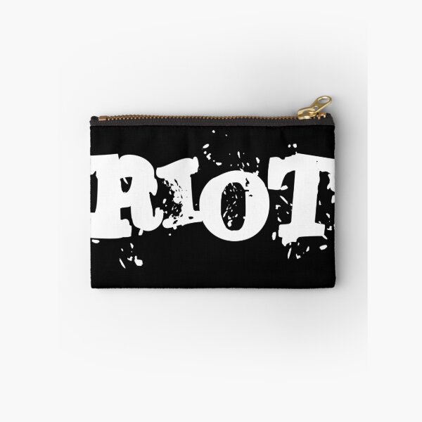 Item preview, RIOT Shirt - Typographic T-Shirt with white RIOT Slogan only designed and sold by iNukeDesign.