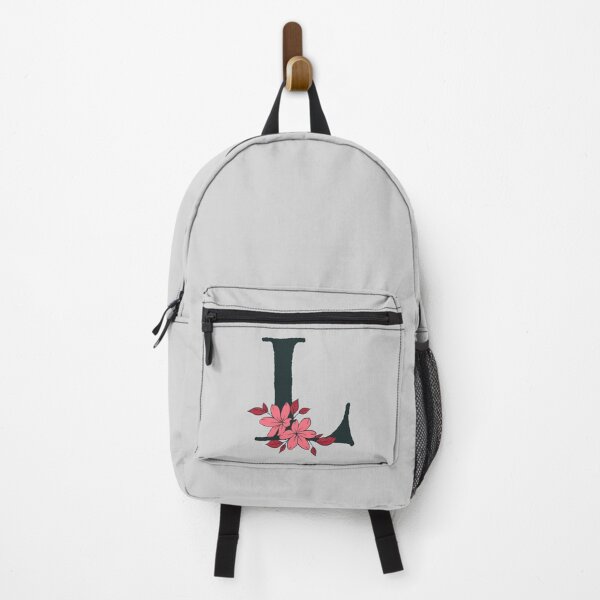 Item preview, Pink floral L monogram designed and sold by Coffee Lifestyle.