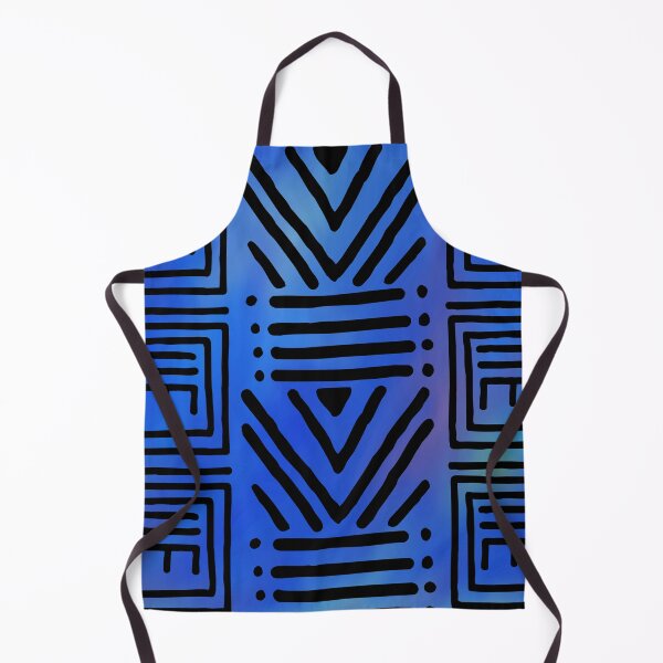 Item preview, Blue Rainbow African Geometric Pattern designed and sold by funkyvibes.