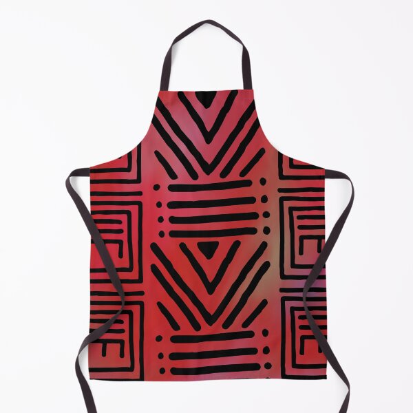 Item preview, Red Colorful African Geometric Pattern designed and sold by funkyvibes.