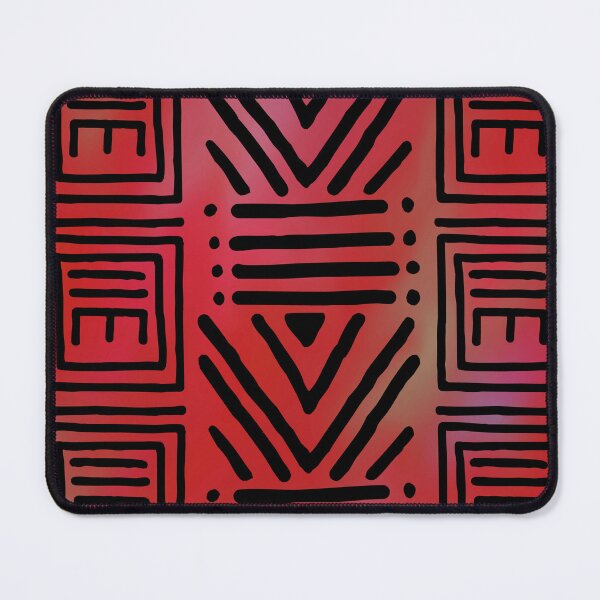 Item preview, Red Colorful African Geometric Pattern designed and sold by funkyvibes.