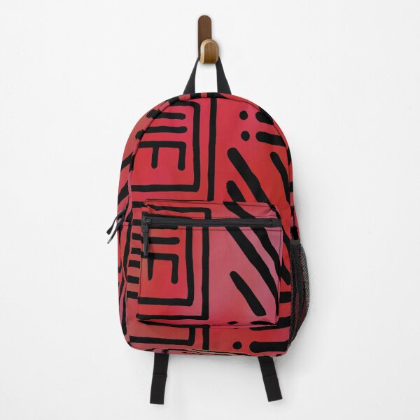 Item preview, Red Colorful African Geometric Pattern designed and sold by funkyvibes.