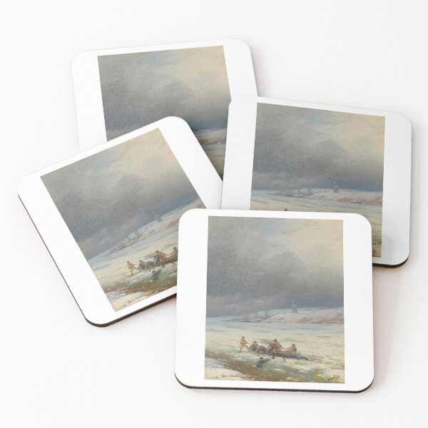 Item preview, Hauling a Horse and Cart out of the Ice -  Ivan Konstantinovich Aivazovsky  designed and sold by TeeARTHY.