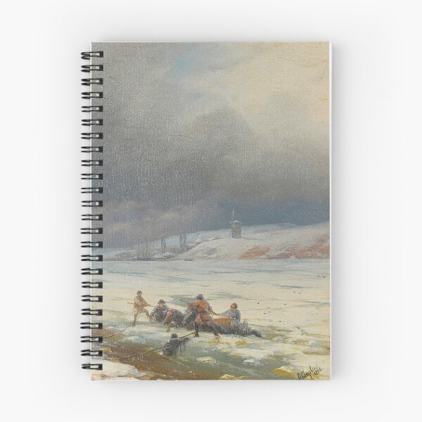 Item preview, Hauling a Horse and Cart out of the Ice -  Ivan Konstantinovich Aivazovsky  designed and sold by TeeARTHY.